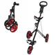 Caddymatic Golf Pro Lite 3 Wheel Golf Trolley Black/Red