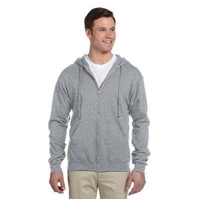 Jerzees Nublend Adult Full-Zip Hooded Sweatshirt (Athletic Heather) (M)