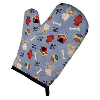 Caroline's Treasures BB2690OVMT Dog House Collection Papillon Sable White Oven Mitt, Large, multicol