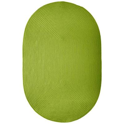 Boca Raton Polypropylene Braided Rug, 3-Feet by 5-Feet, Bright Green