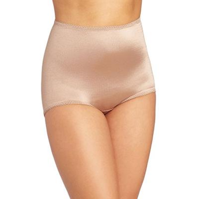 Rago Women's Plus-Size Control Panty Brief, Mocha, 4X-Large (38)