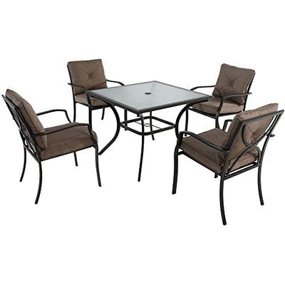 Hanover PALMBAYDN5PC-TAN Palm Bay 5-Piece Outdoor Dining Set