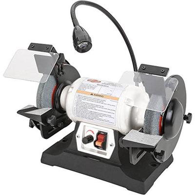 Shop Fox W1839 Variable-Speed Grinder with Work Light, 6"