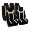 FH GROUP FH-FB070115 Sports Fabric FH GROUP Universal Full Set / Complete Seat Beige Black Car Seat