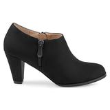 Brinley Co. Womens Sadra Faux Suede Low-Cut Comfort-Sole Ankle Booties Black, 8 Regular US screenshot. Shoes directory of Clothing & Accessories.