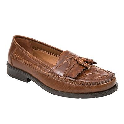 Deer Stags Men's Herman Cognac Tassel Loafer 9.5 W (3E) US