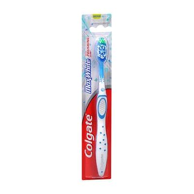 Colgate Max White Full Head Toothbrush, Medium 1 ea (Pack of 6)