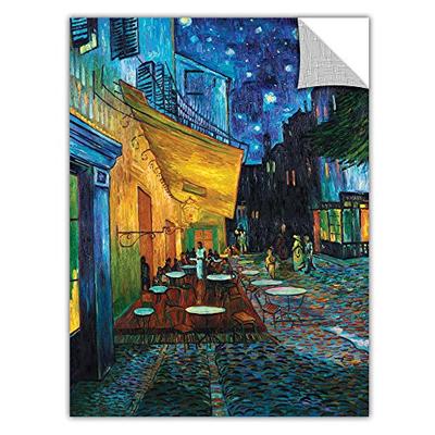 ArtWall Art Appealz Cafe Terrace at Night Removable Wall Art Graphic by Vincent Van Gogh, 36 by 48-I