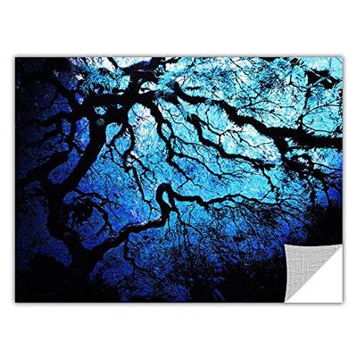 ArtWall John Black 'Japanese Ice Tree' Removable Graphic Wall Art, 18 by 24-Inch