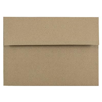 JAM PAPER A7 Premium Invitation Envelopes - 5 1/4 x 7 1/4 - Brown Kraft Paper Bag - Bulk 1000/Carton