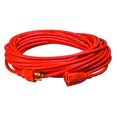 Coleman Cable 23088803 02308 16/3 Vinyl Outdoor Extension Cord, Orange, 50-Feet