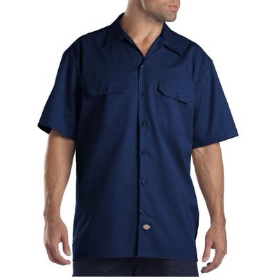 Dickies Men's Big-Tall Short-Sleeve Work Shirt,Dark Navy,5X