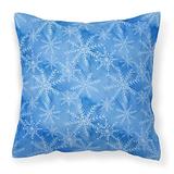 Caroline's Treasures BB7576PW1818 Watercolor Dark Blue Winter Snowflakes Fabric Decorative Pillow, 1 screenshot. Decorative Pillows directory of Bedding.