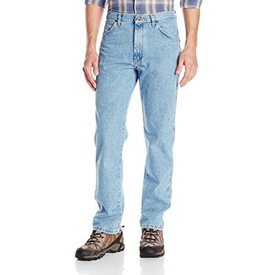 Wrangler Men's Rugged Wear Classic Fit Jean, Rough Wash Indigo, 42x32
