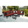 Madison 7 Piece Sectional Seating Group w/ Cushions Metal in Orange kathy ireland Homes & Gardens by TK Classics | 33 H x 33.6 W x 33.6 D in | Outdoor Furniture | Wayfair