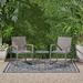 Ebern Designs Hively Outdoor 3 Piece Seating Group Wood/Metal in Gray | Wayfair F5123778DDA042D29B5E2DFDD3ED98F8