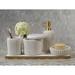 Rosdorf Park Dozier Marble Vanity Bathroom Accessory Tray Marble in White/Yellow | 0.75 H x 15 W x 7 D in | Wayfair