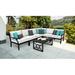 Madison 7 Piece Sectional Seating Group w/ Cushions Metal in Black kathy ireland Homes & Gardens by TK Classics | 33 H x 33.6 W x 33.6 D in | Outdoor Furniture | Wayfair