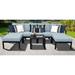 kathy ireland Madison Ave. 7 Piece Sectional Seating Group w/ Cushions Metal in Black kathy ireland Homes & Gardens by TK Classics | Outdoor Furniture | Wayfair