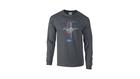 Ford Mustang T-Shirt Ford Mustang Pony & Stripes Long-Sleeve-Heathergr