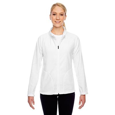 Team 365 Womens Campus Microfleece Jacket (TT90W) -WHITE -2XL