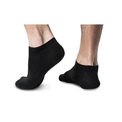 Everlast Men's No Show Athletic Ankle Socks (Pack of 7,14 or 21 pairs) (21- pack, A- Black)