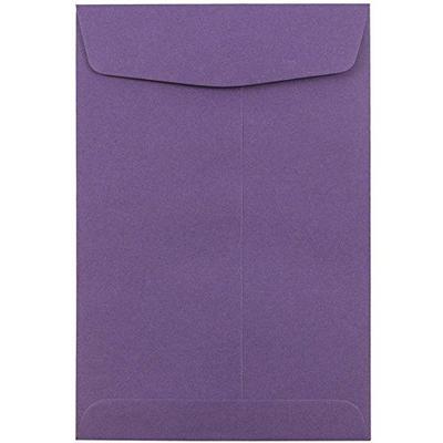 JAM PAPER 6 x 9 Open End Catalog Premium Envelopes - Dark Purple - Bulk 250/Box