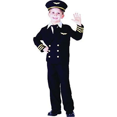 Dress Up America Toddler Pilot Boy Costume, Black, 2T