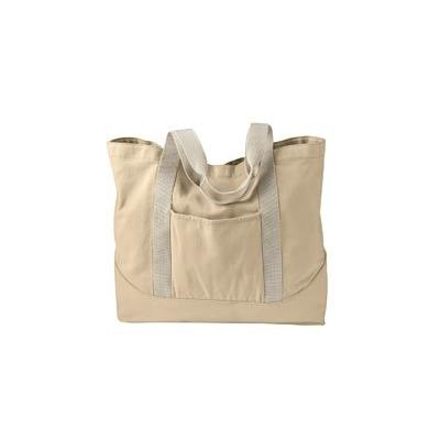 AP PIG/DYE CANVAS LG TOTE BAG (PUTTY) (OS)