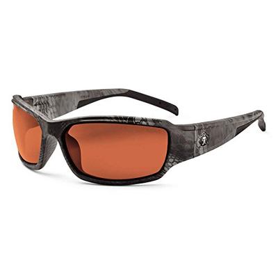 Ergodyne Skullerz Thor Polarized Safety Sunglasses - Kryptek Typhon Black Camo Frame, Polarized Copp