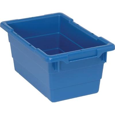 Quantum TUB1711-8 Cross Stack Nest Tub - 17-1/4 x 11 x 8 Blue - Lot of 6