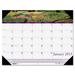 House of Doolittle Monthly Desk Pad Calendar, 2013, January-December, 22" x 17", Gardens Of The Worl