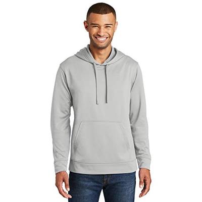 Port & Company 174 Performance Fleece Pullover Hooded Sweatshirt. PC590H X-Large Silver