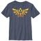 Nintendo Boys' Legend of Zelda Triforce Fade - Navy Blue Heather T-Shirt