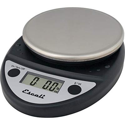 Escali Primo NSF Listed Digital Scale, 11 lb/5 kg, Black