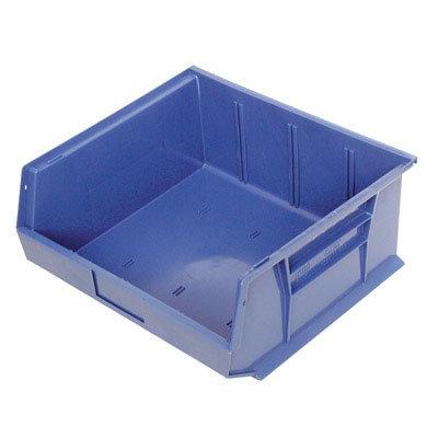 Quantum Storage Systems Stack And Hang Bin, 14-3/4" X 16-1/2" X 7", Blue