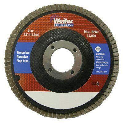 4-1/2" Vortec Pro Abrasive Flap Disc, Flat, Phenolic Ba, Sold as 1 Carton