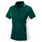 Charles River Apparel Women's Color Blocked Wicking Polo, Forest Green/White, Small