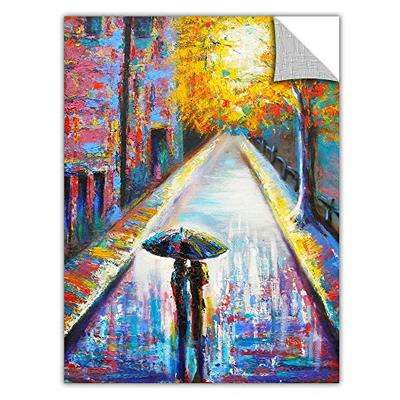 ArtWall Susi Franco 'Paris Back Street Magic' Removable Graphic Wall Art, 24 by 32-Inch