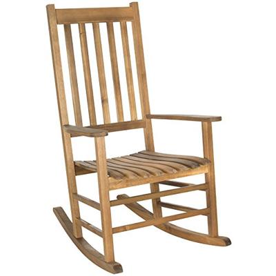 Safavieh Outdoor Living Collection Shasta Rocking Chair, Teak Brown