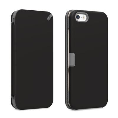 Puregear Fabfolio Wallet Case for Apple iPhone 5/5S - Retail Packaging - Black