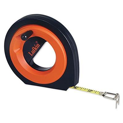 Lufkin HYT50CME 3/8" x 164' Hi-Viz Orange Speedwinder Steel Long Tape Measure
