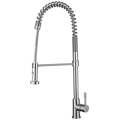 Waterhaus Lead Free Solid Stainless Steel Pull Down Kitchen Faucet