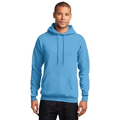 Port & Company Men's Classic Pullover Hooded Sweatshirt S Aquatic Blue