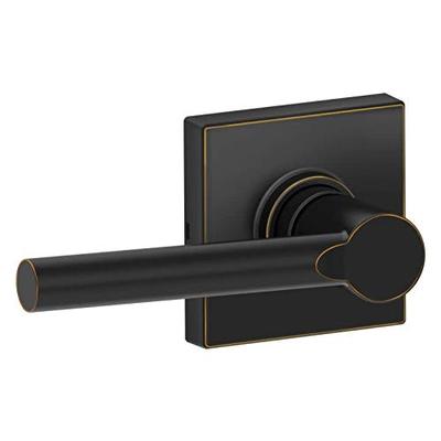 Schlage J10BRW716COL Brentwood Passage Door Lever Set with Decorative Colton Trim from The J-Series