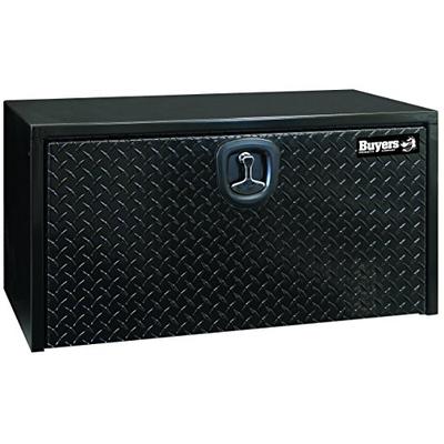 Buyers Products Black Steel Underbody Truck Box w/ Aluminum Door (18X18X24 Inch)