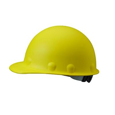 Fibre-Metal by Honeywell P2ARW02A000 Super Eight Ratchet Fiber Glass Cap Style Hard Hat, Yellow