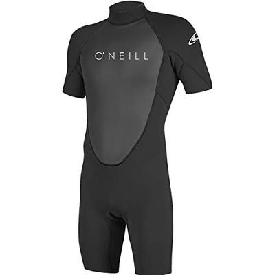 O'Neill Men's Reactor-2 2mm Back Zip Short Sleeve Spring Wetsuit, Black, Large