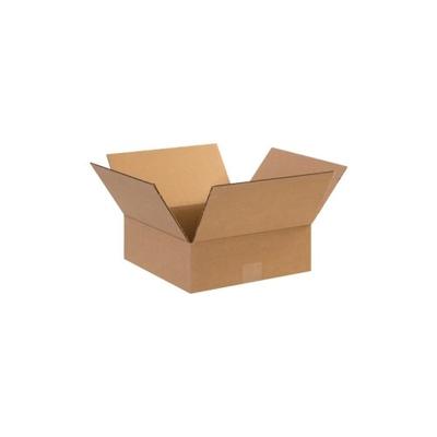 Box Partners Flat Corrugated Boxes, 12" x 12" x 4" - 25 Each per Bundle