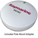 Raymarine RS150 GPS Antenna Raymarine T70327 RS150 GPS Antenna, w/Pole Mount Kit screenshot. Marine Electronics directory of Electronics.